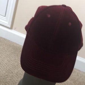 Red velvet hat